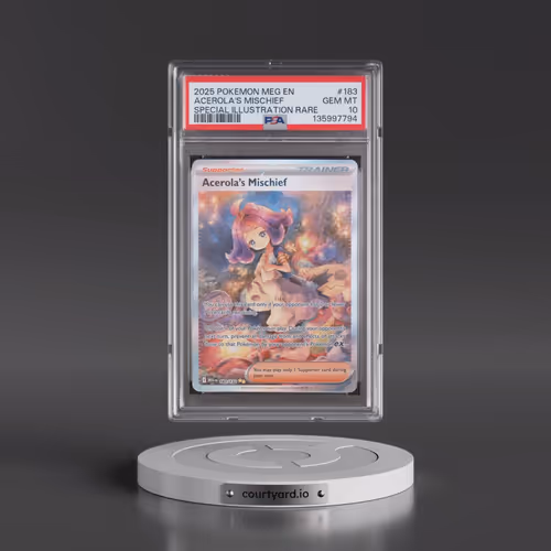 2025 Pokémon Meg EN-Mega Evolution #183 Acerola's Mischief - Special Illustration Rare (PSA 10 GEM M