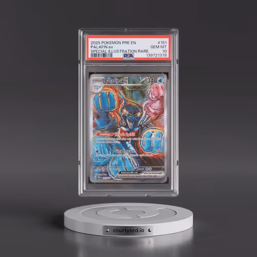 2025 Pokémon Pre EN-Prismatic Evolutions #151 Palafin EX - Holo Special Illustration Rare (PSA 10 GE