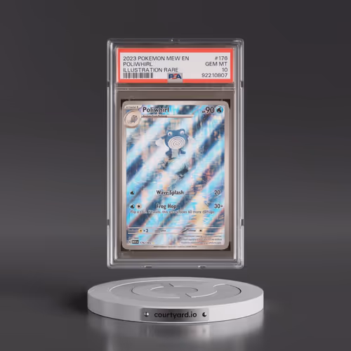 2023 Pokémon Mew EN-151 #176 Poliwhirl - Illustration Rare (PSA 10 GEM MINT)