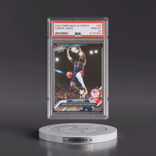 2024 Topps Now Olympic Games #30 LeBron James (PSA 10 GEM MINT)