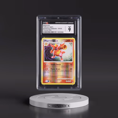 2007 Mysterious Treasures #12/123 Magmortar - Reverse Holo (CGC 9 MINT)
