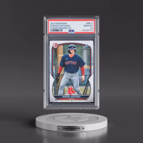 2023 Bowman Paper Prospects #BP71 Roman Anthony (PSA 10 GEM MINT)
