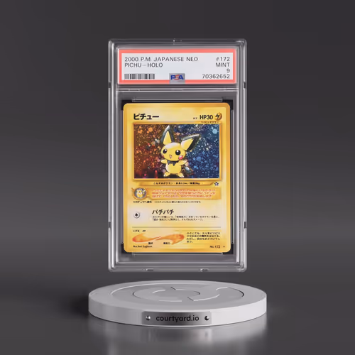 2000 Pokémon Neo #172 Pichu - Holo (PSA 9 MINT)