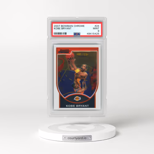 2007 Bowman Chrome #24 Kobe Bryant (PSA 9 MINT)