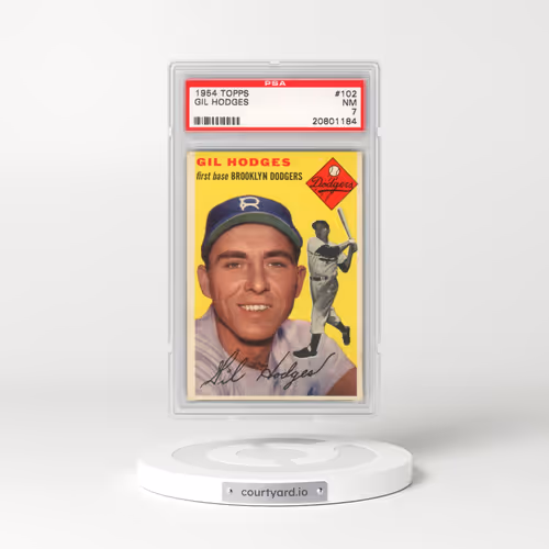 1954 Topps #102 Gil Hodges (PSA 7 NM)