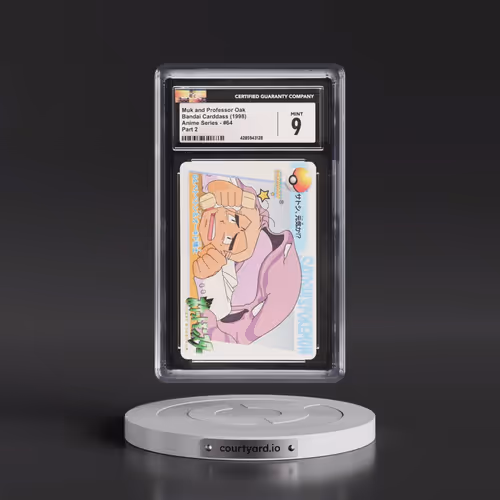 1998 Anime Series #64 Muk and Professor Oak - Part 2 (CGC 9 MINT)