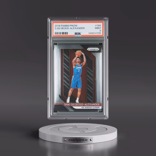 2018 Panini Prizm #184 Shai Gilgeous-Alexander (PSA 9 MINT)