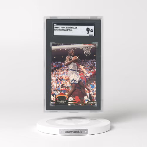 1992 Topps Stadium Club #247 Shaquille O'Neal (SGC 9 MINT)