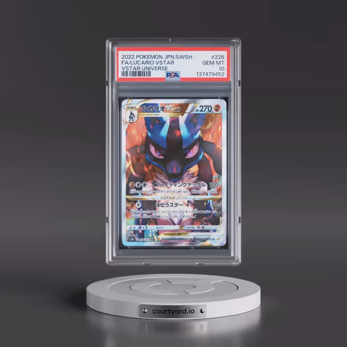2022 Pokémon Sword & Shield Vstar Universe #226 Lucario Vstar - Full Art (PSA 10 GEM MINT)