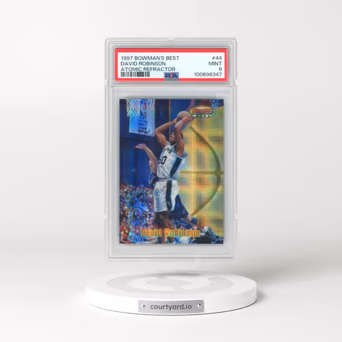 1997 Bowman's Best #44 David Robinson - Atomic Refractor (PSA 9 MINT)