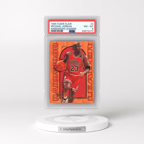 1995 Fleer Flair Hardwood Leaders #4 Michael Jordan (PSA 8 NM-MT)