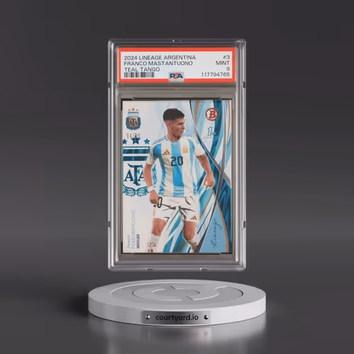 2024 Topps Lineage Argentina #3 Franco Mastantuono - Teal Tango (PSA 9 MINT)