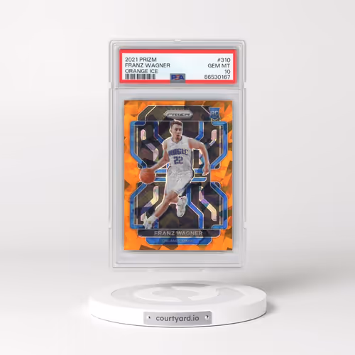 2021 Panini Prizm #310 Franz Wagner - Orange Ice (PSA 10 GEM MINT)