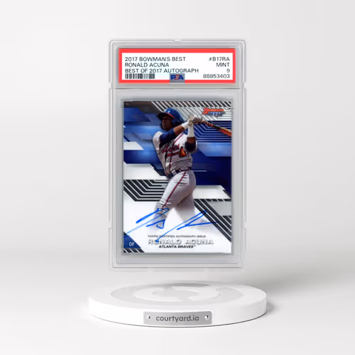 2017 Bowman's Best Best of 2017 Autograph #B17RA Ronald Acuna (PSA 9 MINT)