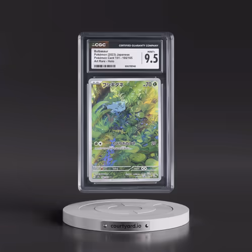 2023 Pokémon Card 151 #166/165 Bulbasaur - Art Rare Holo (CGC 9.5 MINT+)