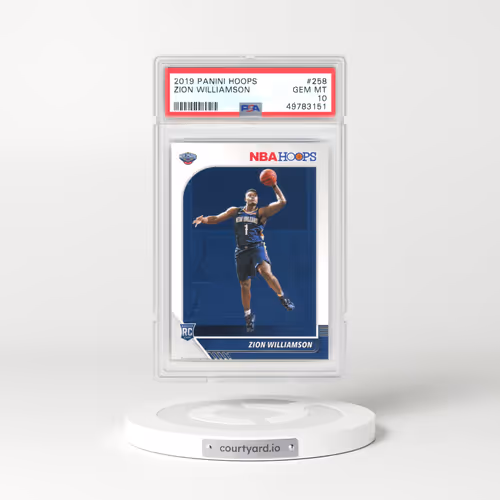 2019 Panini Hoops #258 Zion Williamson (PSA 10 GEM MINT)