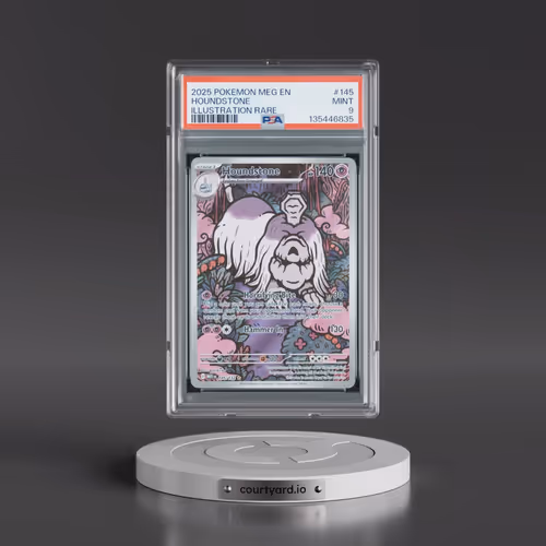 2025 Pokémon Meg EN-Mega Evolution #145 Houndstone - Illustration Rare (PSA 9 MINT)