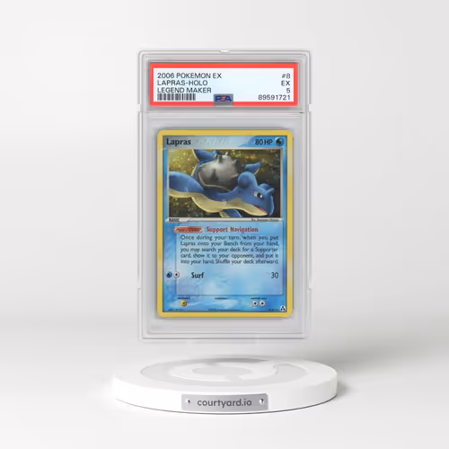 2006 Pokémon EX Legend Maker #8 Lapras - Holo (PSA 5 EX)