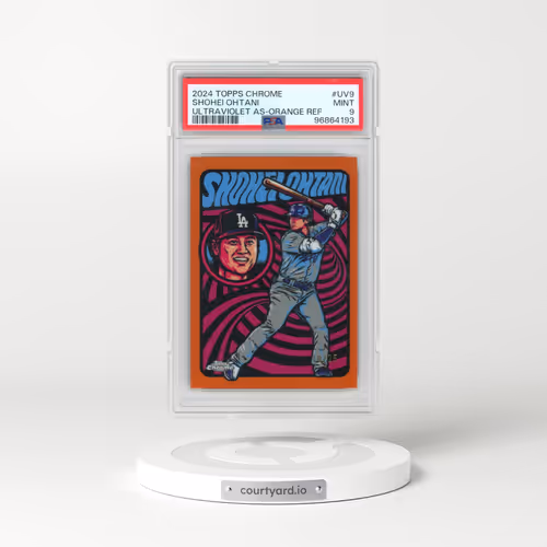 2024 Topps Chrome Ultraviolet All-Stars #UV9 Shohei Ohtani - Orange Refractor (PSA 9 MINT)