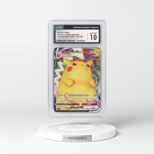 2020 Japanese Amazing Volt Tackle #31 Pikachu VMAX - Full Art Holo (CGC 10 GEM MINT)