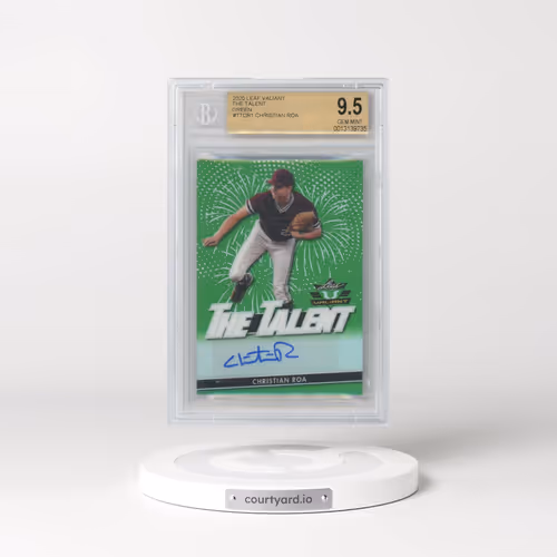 2020 Leaf Valiant The Talent Green #TTCR1 Christian Roa (BGS 9.5 GEM MINT)