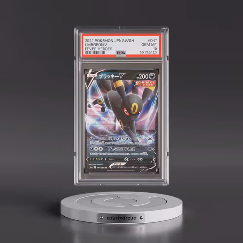 2021 Pokémon Sword & Shield Eevee Heroes #047 Umbreon V - Holo (PSA 10 GEM MINT)