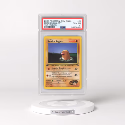 2000 Pokémon Gym Challenge #67 Brock's Diglett - 1st Edition (PSA 10 GEM MINT)