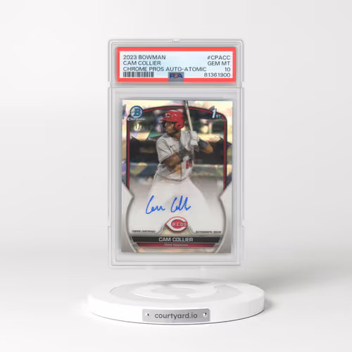 2023 Bowman Chrome Prospect Autographs #CPACC Cam Collier - Atomic Refractor (PSA 10 GEM MINT)