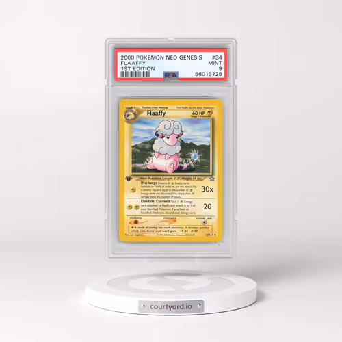 2000 Pokémon Neo Genesis #34 Flaaffy - 1st Edition (PSA 9 MINT)
