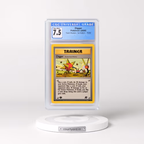 2000 Team Rocket #75/82 Digger - 1st Edition 1st Edition (CGC 7.5 NM+)