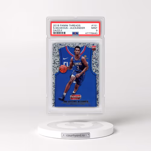 2018 Panini Threads #151 Shai Gilgeous-Alexander - Dazzle (PSA 9 MINT)