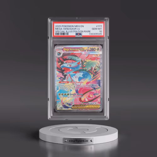 2025 Pokémon Meg EN-Mega Evolution #177 Mega Venusaur EX - Holo Special Illustration Rare (PSA 10 GE