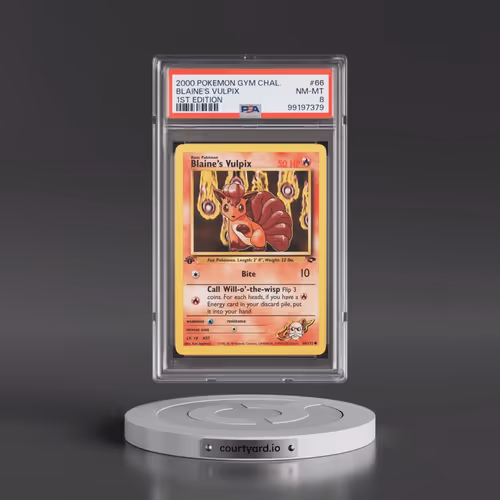 2000 Pokémon Gym Challenge #66 Blaine's Vulpix - 1st Edition (PSA 8 NM-MT)
