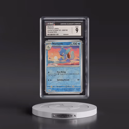 2023 Scarlet & Violet 151 - MEW EN #008/165 Wartortle - Reverse Holo (CGC 9 MINT)