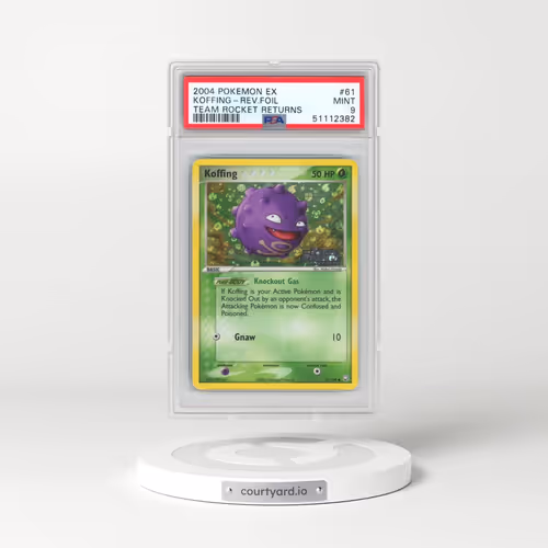 2004 Pokémon EX Team Rocket Returns #61 Koffing - Reverse Foil (PSA 9 MINT)