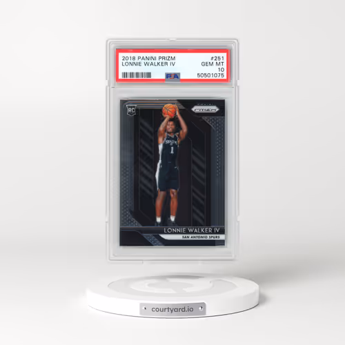 2018 Panini Prizm #251 Lonnie Walker IV (PSA 10 GEM MINT)
