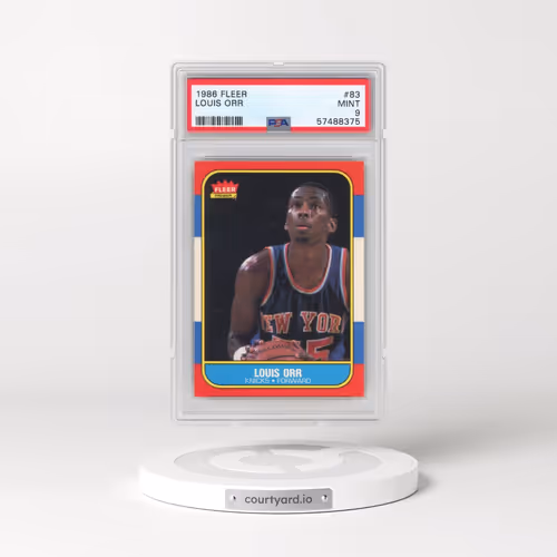 1986 Fleer #83 Louis Orr (PSA 9 MINT)