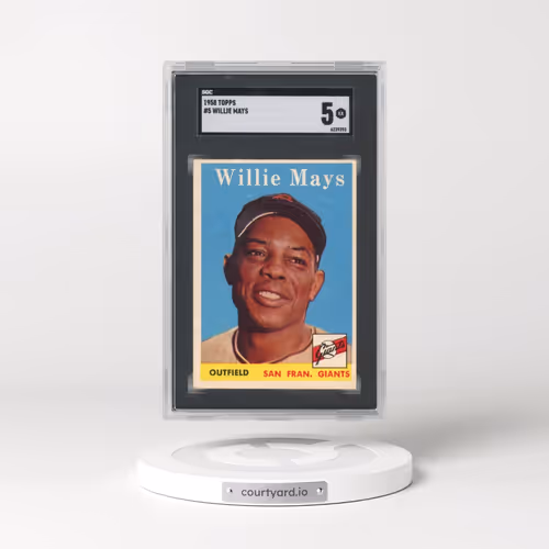 1958 Topps #5 Willie Mays (SGC 5 EX)