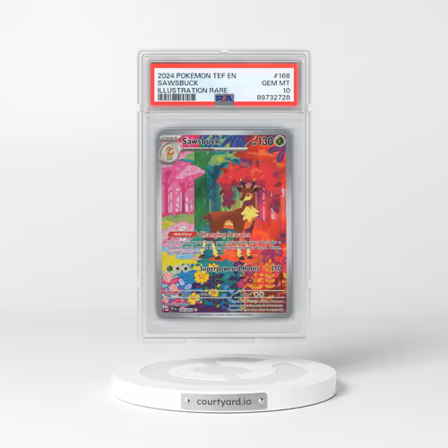 2024 Pokémon Tef EN-Temporal Forces #166 Sawsbuck - Illustration Rare (PSA 10 GEM MINT)
