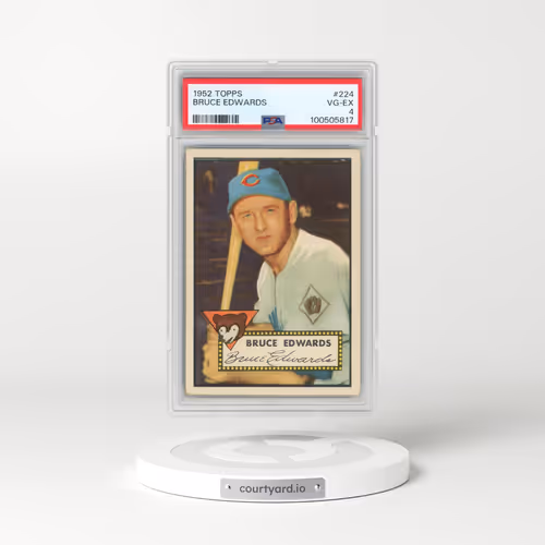 1952 Topps #224 Bruce Edwards (PSA 4 VG-EX)