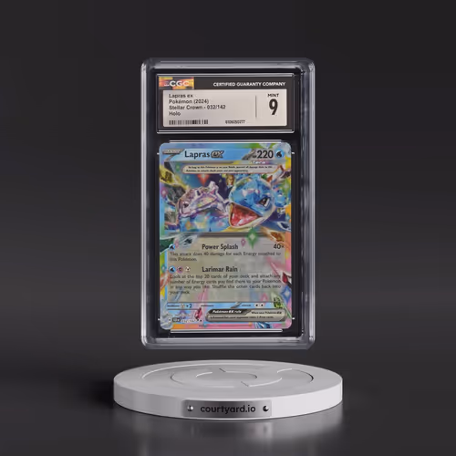 2024 Stellar Crown - SCR EN #032/142 Lapras ex - Holo (CGC 9 MINT)