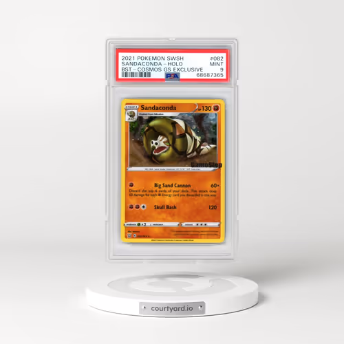 2021 Pokémon Sword & Shield Battle Styles #082 Sandaconda - Holo Cosmos Gamestop Exclusive (PSA 9 MINT)