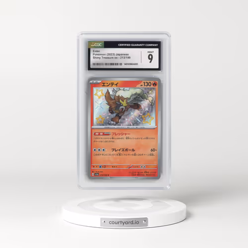 2023 Shiny Treasure ex #213/190 Entei - Shiny Rare Holo (CGC 9 MINT)