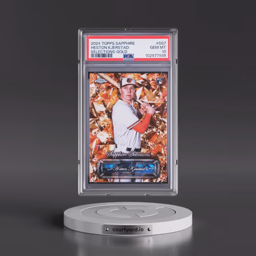 2024 Topps Chrome Sapphire Sapphire Selections #SS7 Heston Kjerstad - Gold (PSA 10 GEM MINT)