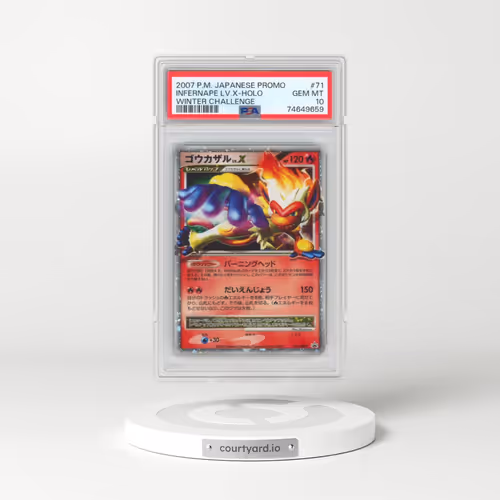 2007 Pokémon Promo #71 Infernape LV.X - Holo Winter Challenge (PSA 10 GEM MINT)