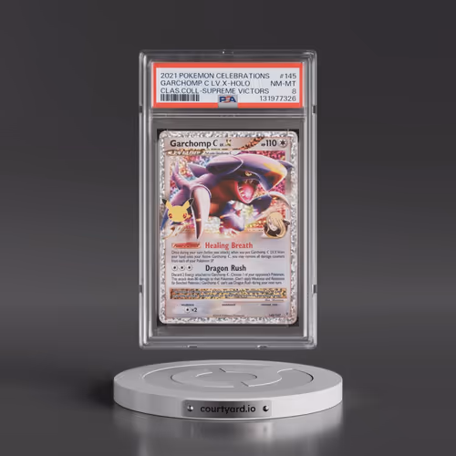 2021 Pokémon Celebrations Classic Collection #145 Garchomp C LV.X - Holo (PSA 8 NM-MT)