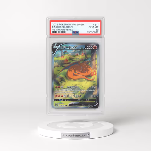 2022 Pokémon Sword & Shield Vstar Universe #211 Charizard V - Holo Full Art (PSA 10 GEM MINT)