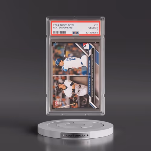 2024 Topps Now #70 Hideki Matsui/Shohei Ohtani (PSA 10 GEM MINT)