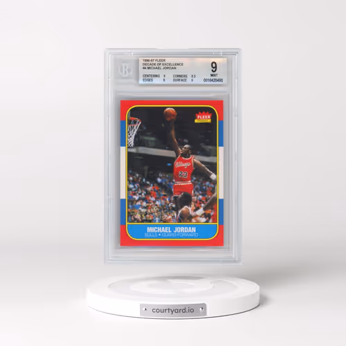 1996 Fleer Decade of Excellence #4 Michael Jordan (BGS 9 MINT)