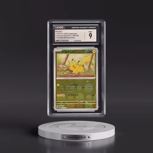 2023 Pokémon Card 151 #025/165 Pikachu - Reverse Holo Poké Ball (CGC 9 MINT)